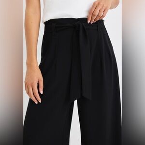 Ricki's Black Wide-Leg Pants with Tie Waist